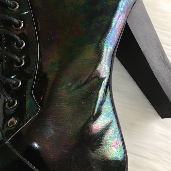 Jeffrey Campbell Lita Iridescent Boots - Picture 10 of 13
